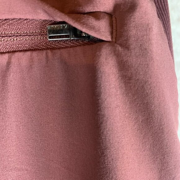 Athleta Womens Mineral Brown Elastic Waist High Rise Brooklyn Ankle Pants Size 0 - Picture 9 of 12